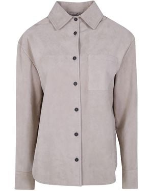 DR. HOPE Classic Suede Overshirt - Gray