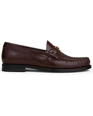 Celine Moccasins Triomphe Luco Bull Leather Loafers - Brown
