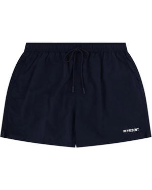 Represent Costume Da Bagno Con Logo - Blue