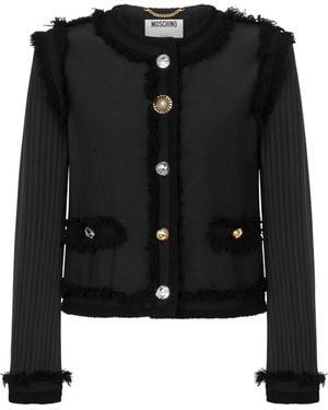 Moschino Stretch Boucle Jacket - Black