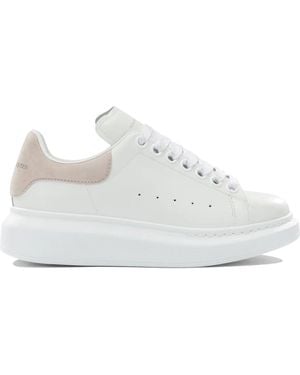 McQueen Leather Rubber Sneakers - White