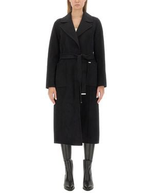 MICHAEL Michael Kors Michael By Michael Kors Belted Coat - Black
