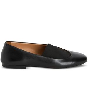 Jil Sander Leather Ballet Flats - Black