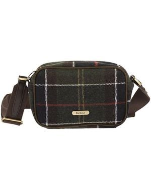 Barbour Tartan Crossbody Bag - Black