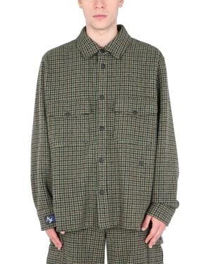 MSGM Shirt With Logo - Green