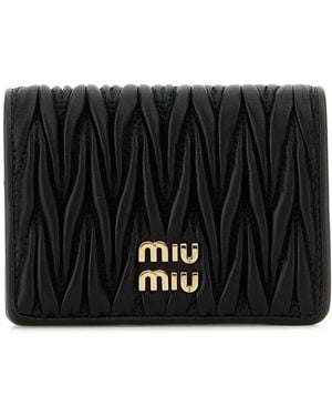Miu Miu Compact Wallet - Black