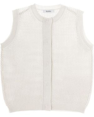 Max Mara Silk Vest - White