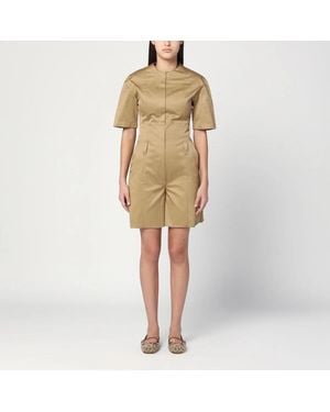 THE LATEST Thelatest Camel-Coloured Short Jumpsuit - Natural
