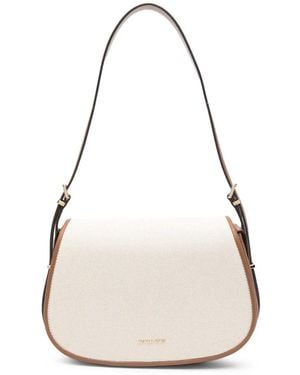 MICHAEL Michael Kors Crossbody Lydia M Marron Lona Natural - White