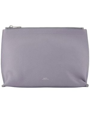 A.P.C. Neige Clou Toiletry Bag - Purple