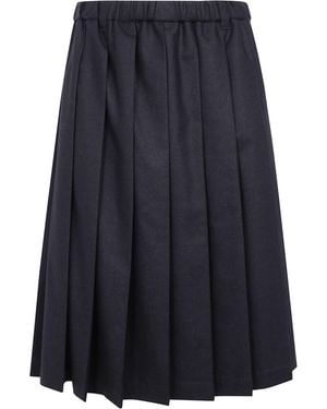 Aspesi Classic Midi Skirt - Blue
