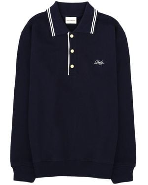 Drole de Monsieur Cotton Polo Shirt - Blue