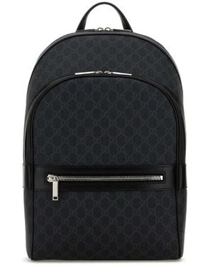 Gucci Medium Backpack Gg Supreme - Black