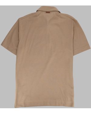 ZEGNA Polo Regular Fit - Natural