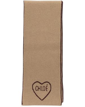 Chloé "Encoeur" Scarf - Natural