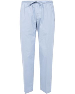 Michael Coal Popeline Coulisse Pants - Blue