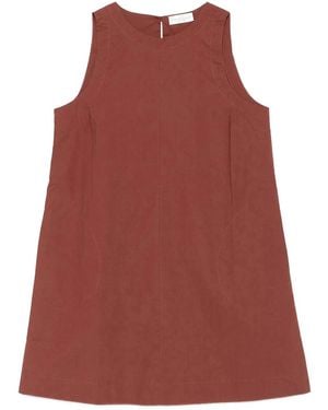 Roberto Collina A-Line Cotton Mini Dress - Red