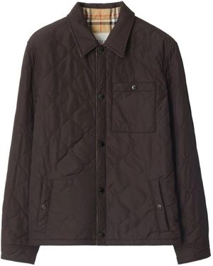 Burberry Reversible Quilted Nylon Shirt - Black