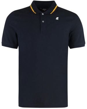 K-Way Jud Cotton-Piqué Polo Shirt - Black