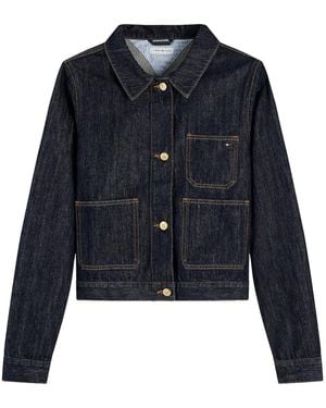 Tommy Hilfiger Lady Jacket Rinse - Blue