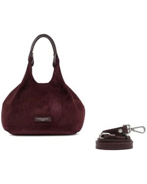 Gianni Chiarini Suede Shoulder Bag - Brown