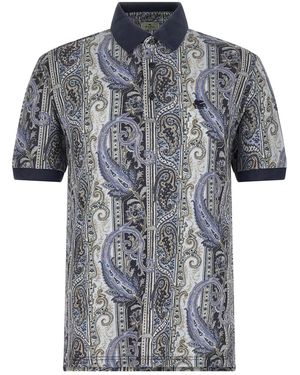 Etro 'Arnica Paisley' Polo Shirt - Black