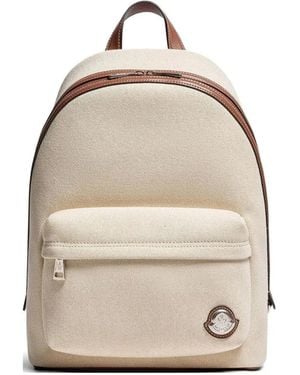 Moncler Carlo Logo-Patch Backpack - Natural