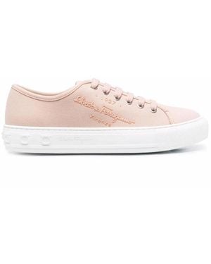 Ferragamo Mediterr Eco Logo Sneakers - Pink