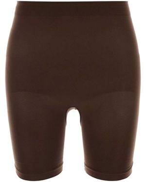 Skims Mid Thigh Short - Brown