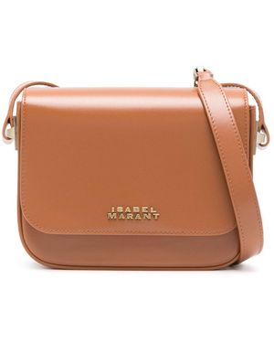 トートバッグ ISABEL MARANT Biscuit Leather Small Lizza Crossbody Bag Isabel Marant Biscuit Leather Small Lizza Crossbody Bag in