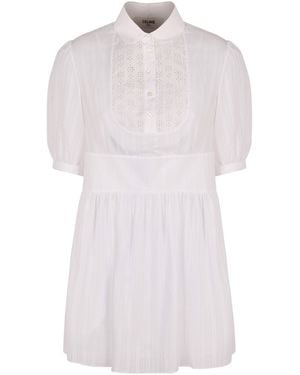 Celine Cotton Shirtdress - White