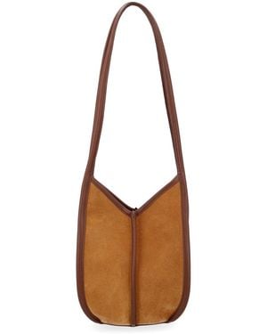 Hereu Leather Shoulder Bag - Brown