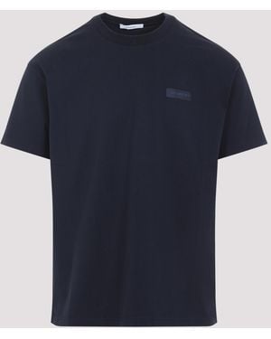 Givenchy Cotton T-Shirt With Logo Patch - Blue