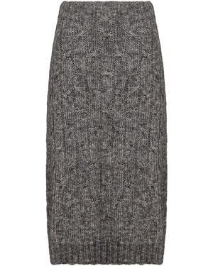 Max Mara Otello Midi Skirt - Gray
