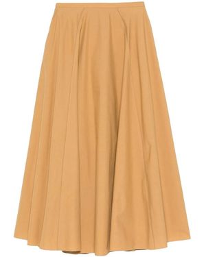 forte_forte Bci Co Popline Paneled Skirt - Natural