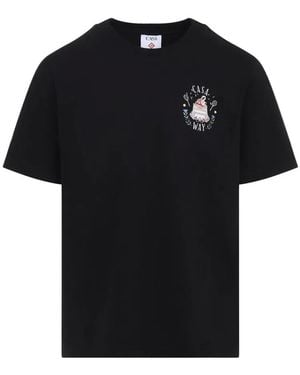 CASABLANCA Casa Way Short-Sleeve T-Shirt - Black