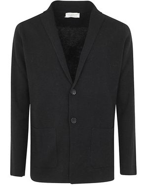 FILIPPO DE LAURENTIIS Single Breasted Revers Jacket - Black