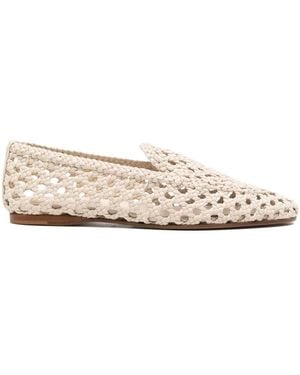 forte_forte Hand-Braided Loafer - White