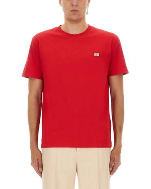 Valentino Cotton T-Shirts - Red