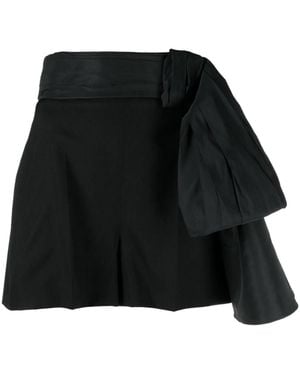 McQueen Cupro Shorts - Black