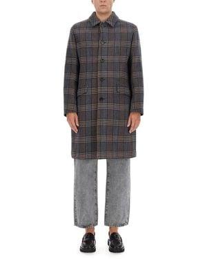 Etro Plaid Coat - Gray