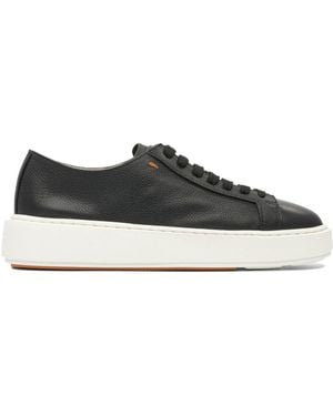 Santoni Rubber Trainers - Black