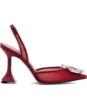 AMINA MUADDI Begum Sling 95 Ruby Mesh - Red