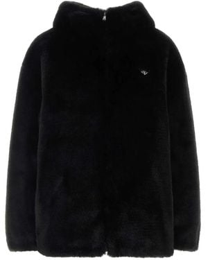 Prada Eco Fur Reversible Jacket - Black
