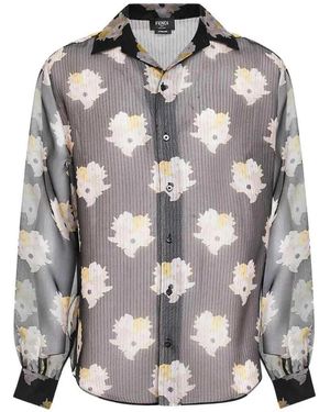 Fendi Silk Shirt - Grey