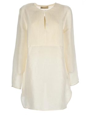 Tory Burch Linen Tunicas - White