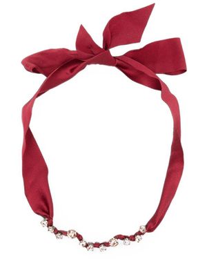 forte_forte Silk Chocker - Red