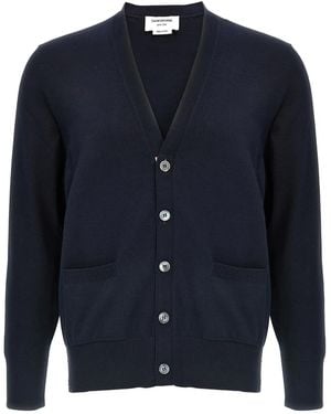 Thom Browne -Bar' Cardigan - Blue