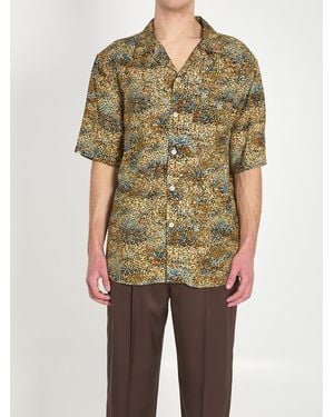 Saint Laurent All-Over Print Boxy Shirt - Green