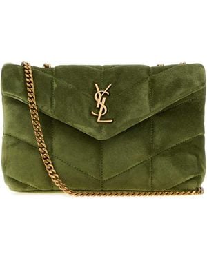 Saint Laurent Ysl Mini Bag (Mono) - Green